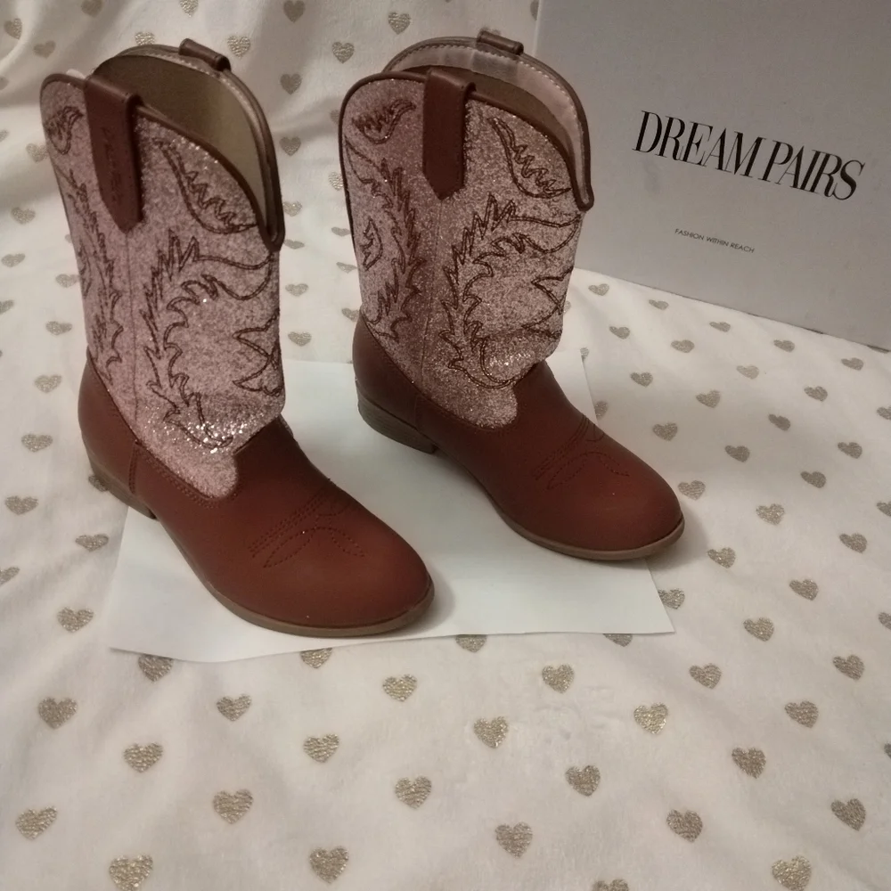 ๐ฅ3/$70 ๐S-HP๐ Dream Pairs Girl's Cowgirl Boots - Picture 3 of 15